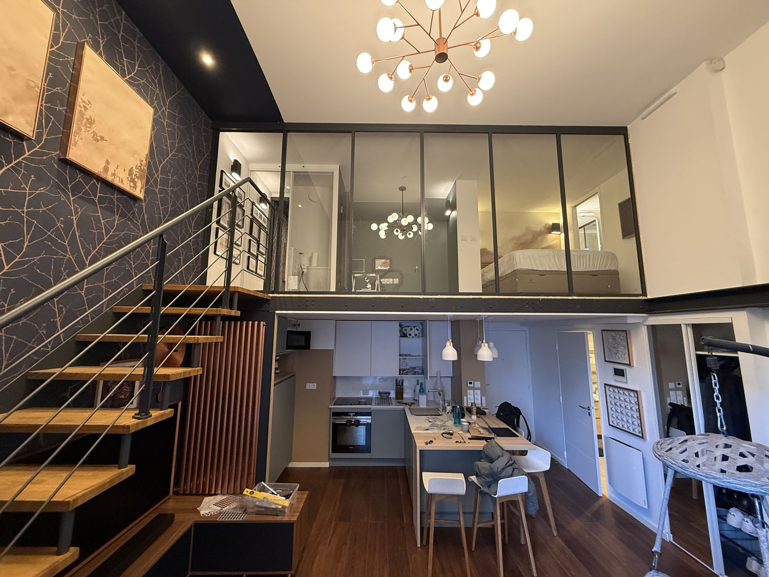 Mezzanine moderne et pratique aménagée par GSC à Saint-Ouen